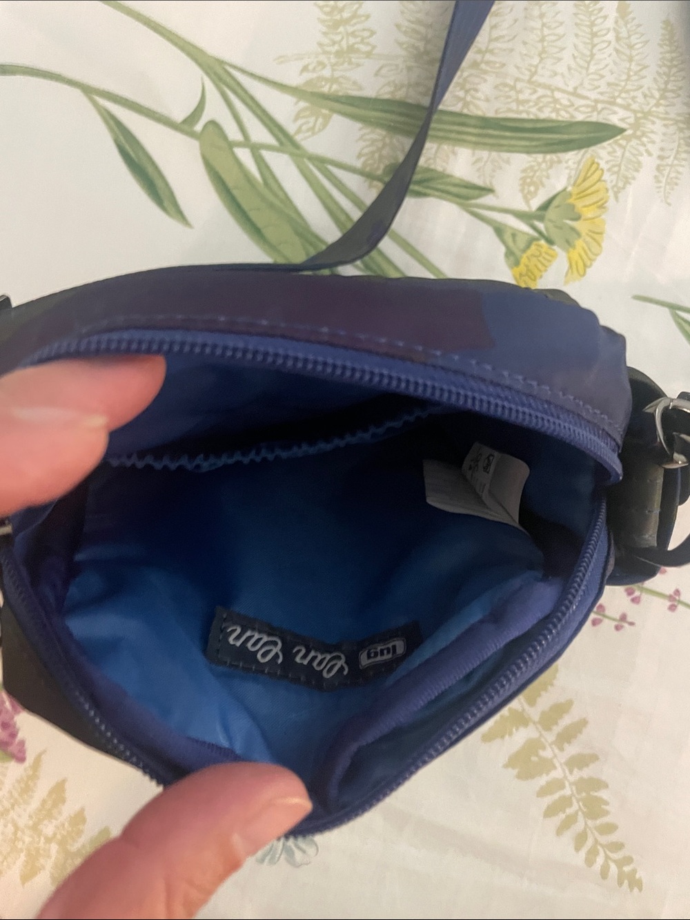 Lug Crossbody Utility Bag - Blue Camouflage - Picture 8 of 11